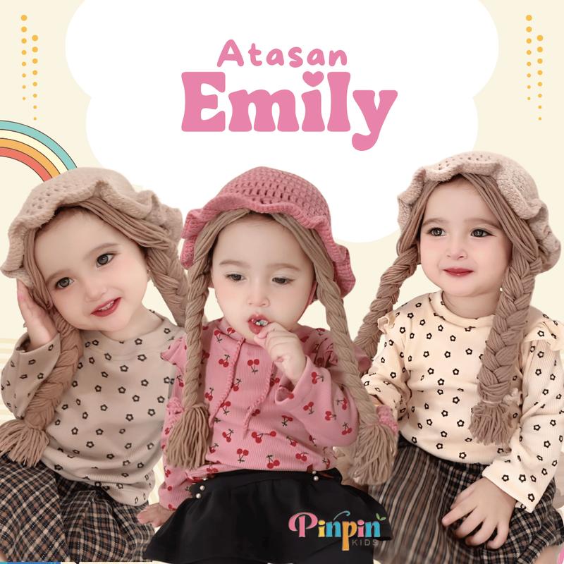 Pinpin Kids - Atasan Kaos Lengan Panjang Anak Perempuan / T-Shirt Gaya ...