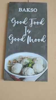 Product Review of HIASAN DINDING WALDECOR MAKAN BLACK MENU UKURAN 15 X 30 CM BISA CUSTOM from K**o 0