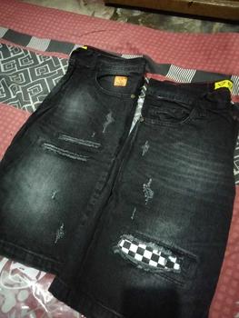 Product Review of SiZE 28-33 [COD+GRATIS ONGKIR]Celana pendek Black viper terbaru motif catur slimfit denim distro santay starboy Jeans Tebal Lembut Stretch Pria Cowok Santai  Keren denim outfit from a**p 0