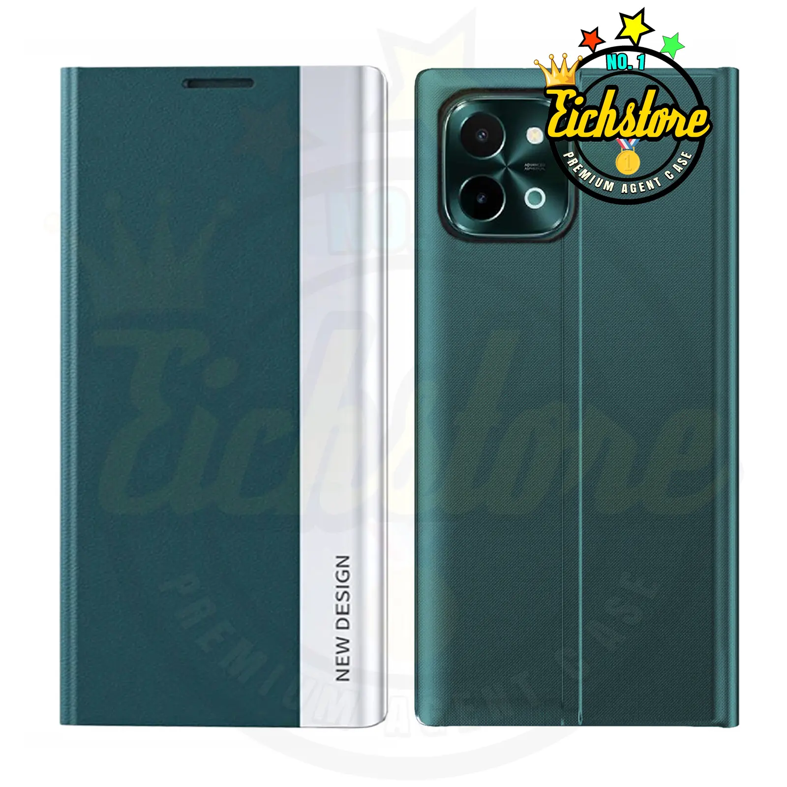 Casing Electro untuk Vivo Y28 4G Smart Windows Flip Case Casing HP Premium Super Full 360 Degree Mewah Flip Cover Auto Lock Case Kesing Kulit COD Bayar Di Tempat