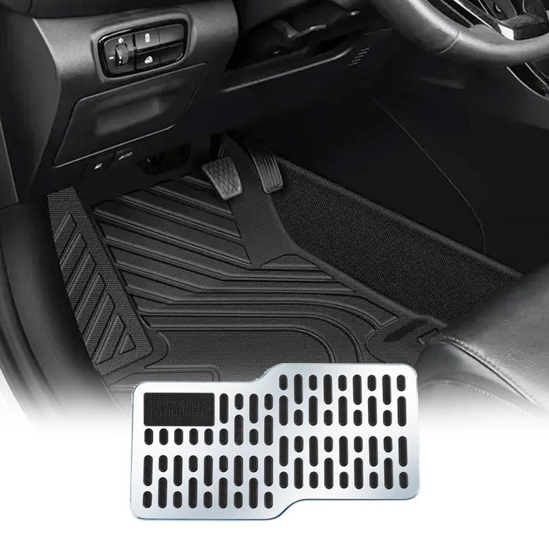 Product Introduction of Universal Car Floor Mat Stainless Steel Car Wear-resistant Pedal Thickened Pedal Board Main Cab Metal Repair Protective Foot Mat 43