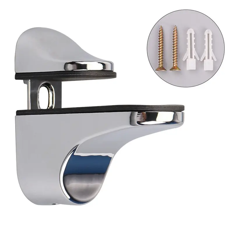 Kệ gỗ, bền, 2 cái, Giá đỡ kệ kính Có Thể Điều Chỉnh 3-20mm, Kẹp kính miệng cá, Giá Đỡ treo tường, cho kính miệng cá 0