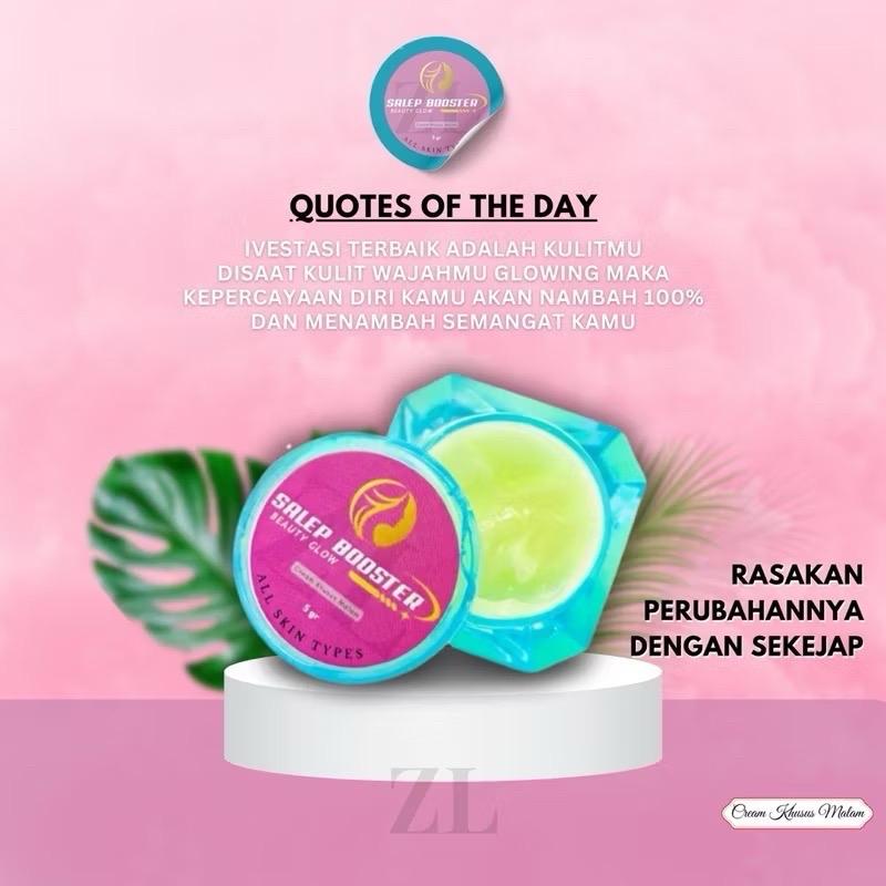SALEP BOOSTER ZL BEAUTY GLOW | PENGHILANG FLEK | PENCERAH WAJAH | JERAWAT | WAJAH KUSAM 1