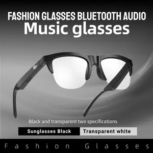 Kacamata matahari / kacamata mode gaya transparan bluetooth Earbuds nirkabel audio earphone terbuka panggilan jelas headphone F06 wireless headset kacamata luar ruangan