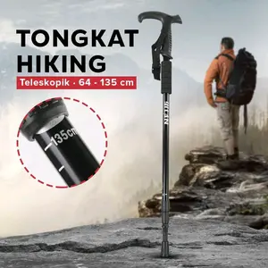 trekking pole tongkat mendaki gunung murah model bengkok