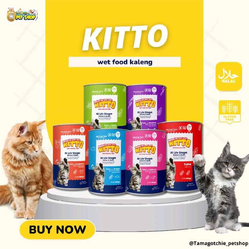 KITTO WET FOOD KUCING KALENG 400GR - Makanan kucing - Shop | Tokopedia