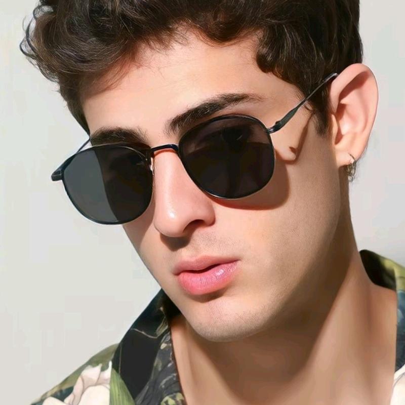 Kacamata Hitam Pria Wanita Korea Fashion Sunglasses Eyewear Stainless Dewasa 0