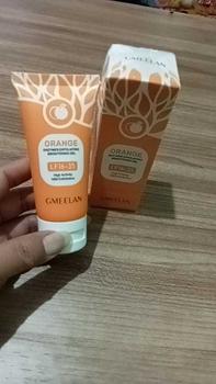 Product Review of [ORI] GMEELAN Orange Exfoliating Whitening Gel 50g 2PCS from a**7 0