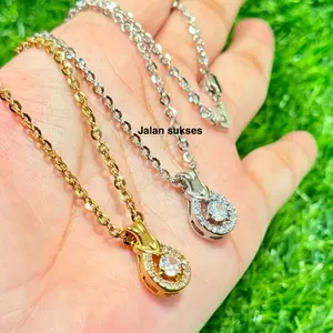 (kait lobster 750) Kalung norikaca liontin permata zir con mewah