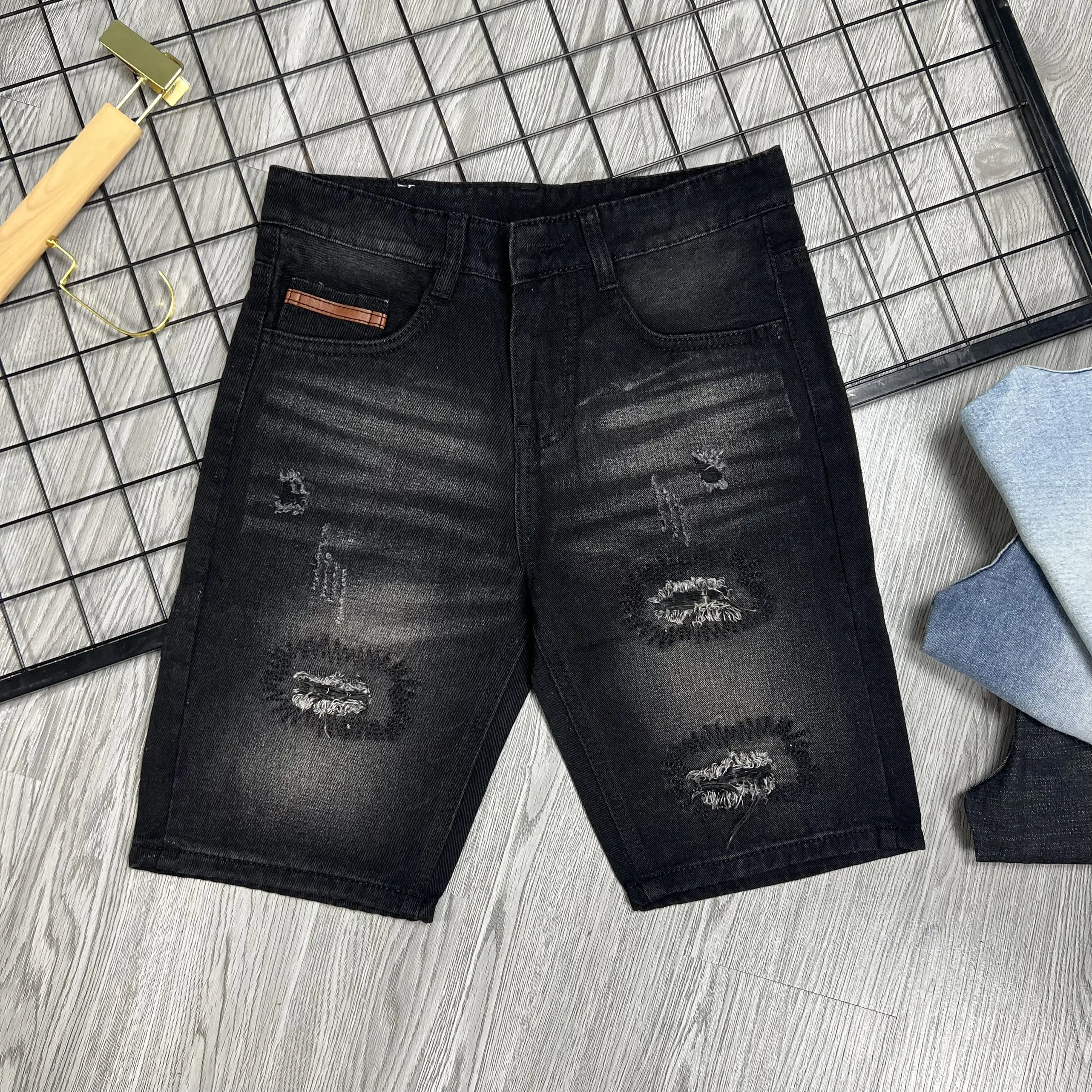 Mã Số QS219KCG Quần short jean nam cao cấp chất liệu jean bò không co giãn nhẹ như hình chuẩn from dáng đủ size có nhiều mẫu mới dành cho nam ( HÌNH THẬT TỰ CHỤP) Trơn Menswear Pants Có Túi