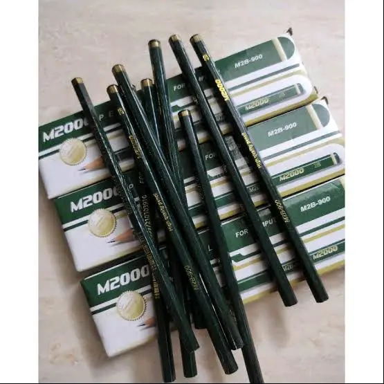 Pensil 2B M2000 warna hijau For computer M2B 900 1 Pak(isi 12 PCS)stationery  Alat Tulis Sekolah 3
