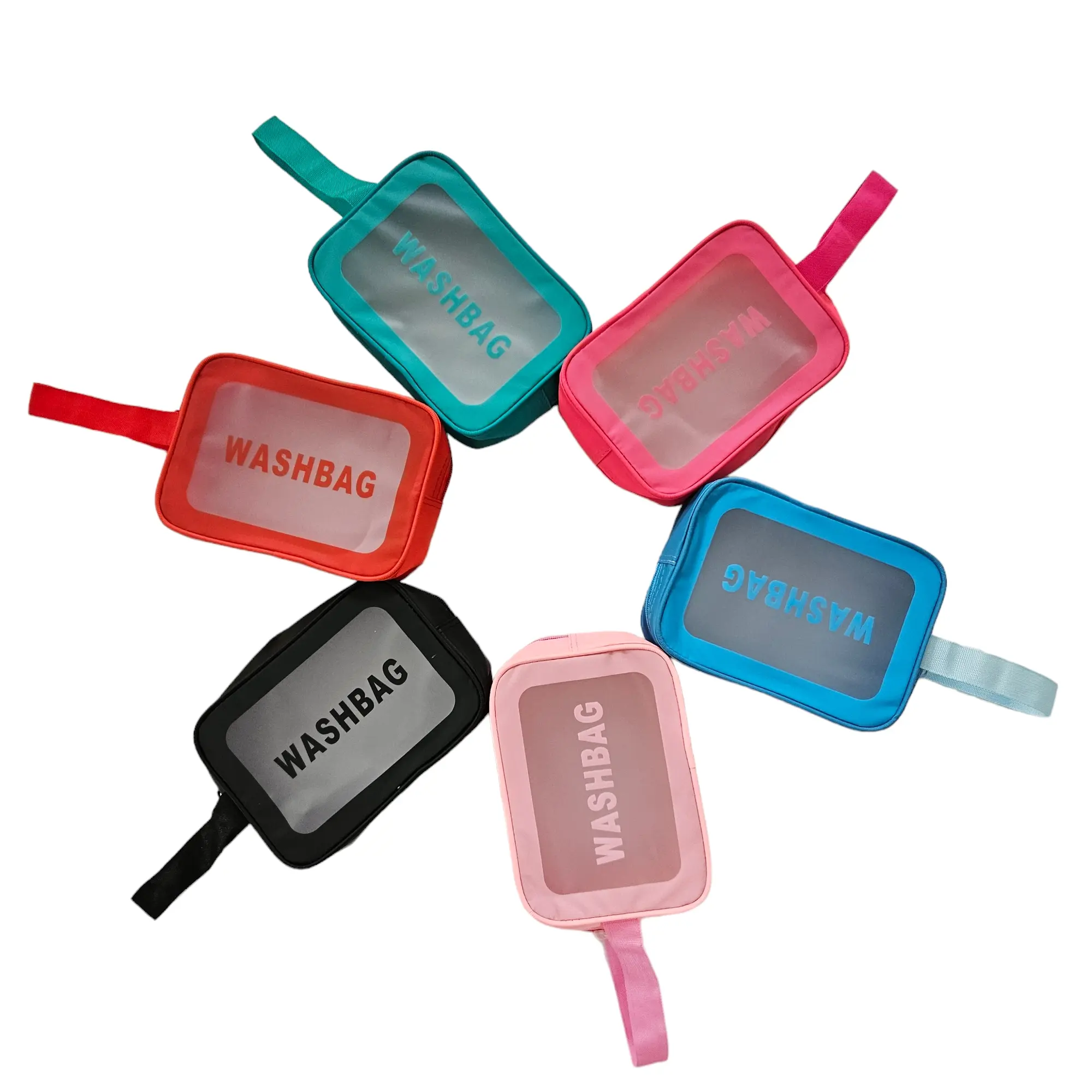 Kadita - Tas Kosmetik Washbag Toiletry / Pouch Make-Up Travel Transparan Waterproof Minisize Case
