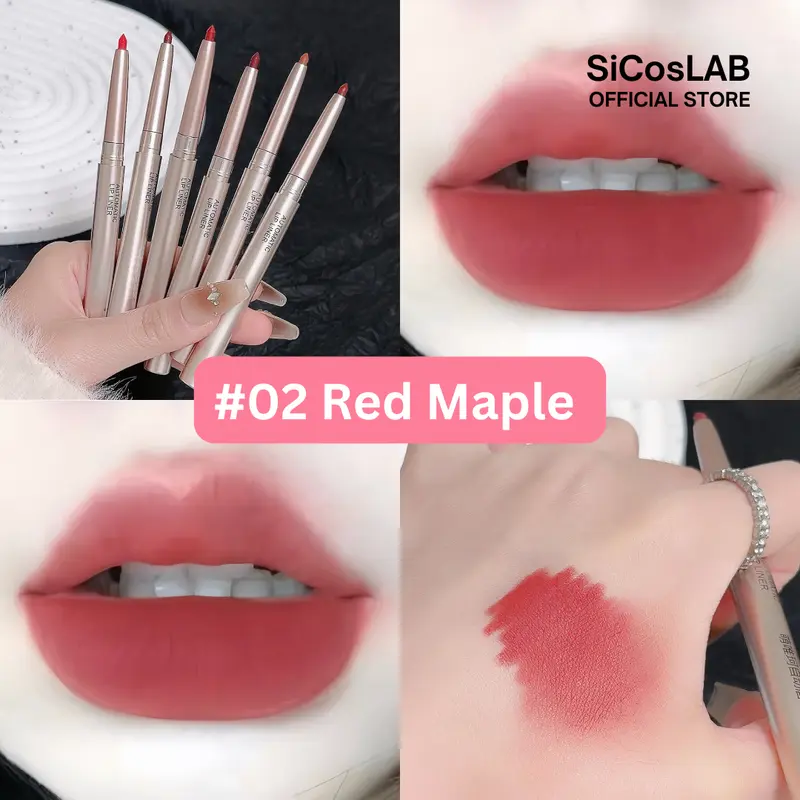 SicosLAB | Lip Liner Waterproof & Long-lasting | Bibir | Lipstick | Sulam Bibir Eyeliner Pewarna Pensil 4