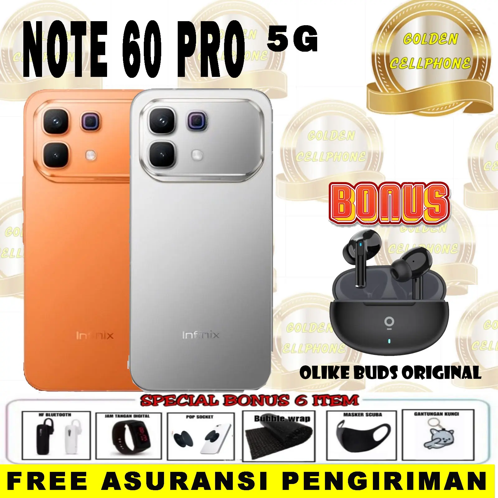 (PROMO LIVE) INFINIX NOTE 60 PRO 5G 12/256 & 8/256 GARANSI RESMI