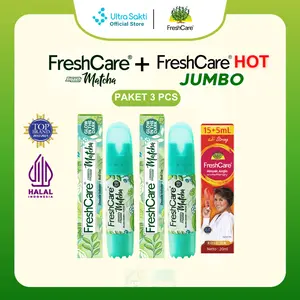 [BUNDLE FRESHCARE] 1 FRESHCARE HOT JUMBO + 2 SMASH MATCHA