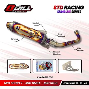 Knalpot Standar Racing Original Sbill Project (Sunblube Series) Type Motor Mio Sporty Mio Soul Mio M3 Mio J