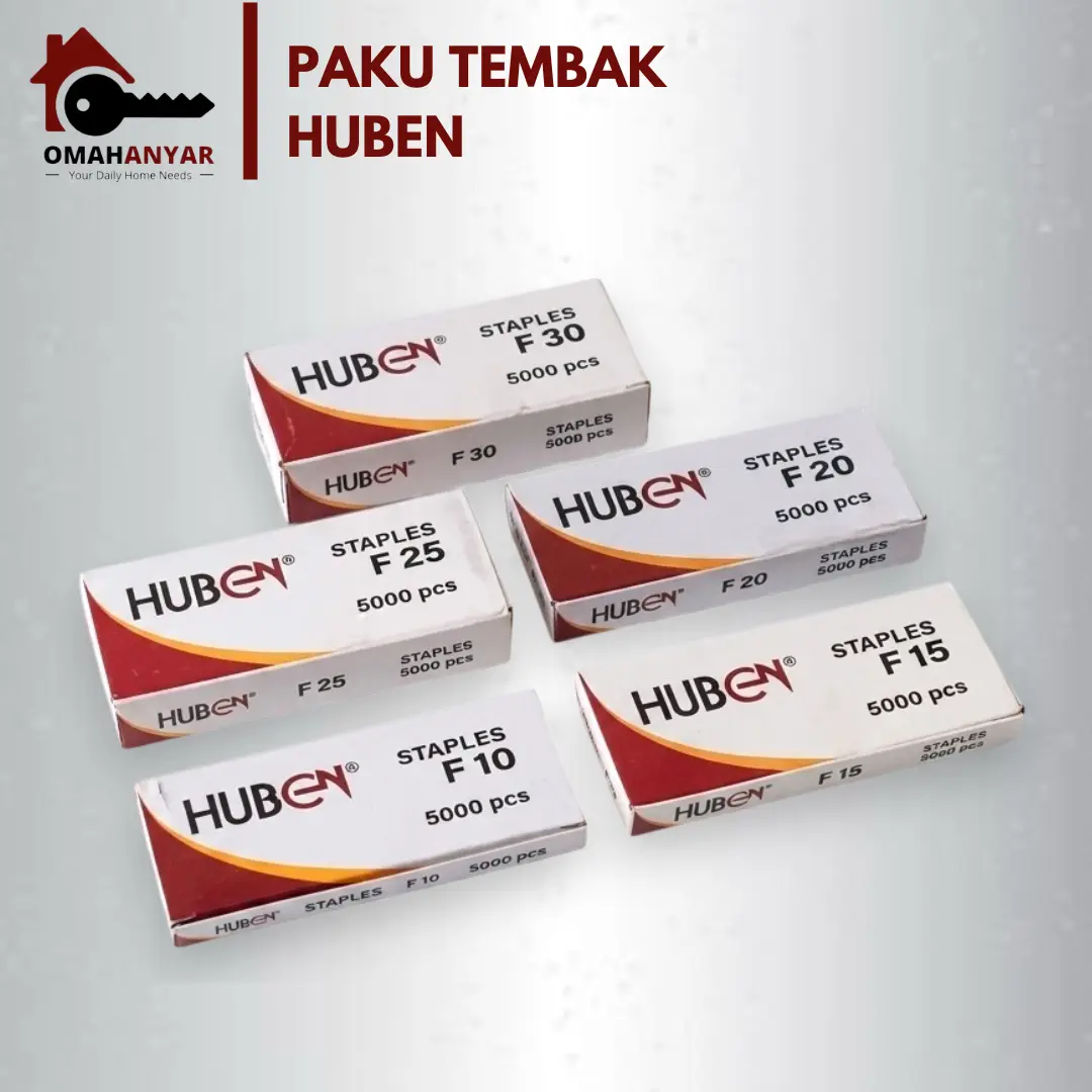 Paku Tembak Staples Tembakan Huben | Isi Stapler Sofa, Kayu, Mebel F-10 s/d F-30 & 1013J