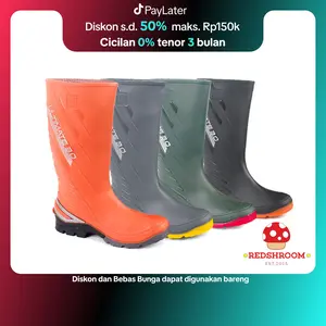 Sepatu Boot Tinggi AP 2015 ULTIMATE AP Boots Hitam Abu Hijau Orange Anti Slip Lentur Lokal Karet Shoes