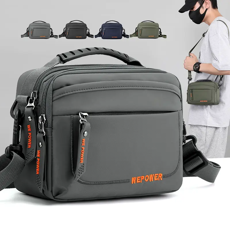 Túi Đeo Chéo Nam, Chất Liệu Nylon Chống Thấm Nước, Thiết Kế Nhiều Lớp, Túi Đeo Vai, Thích Hợp Cho Bé Trai, Phong Cách Hợp Xu hướng Dung Lượng Lớn, Thích Hợp Cho Du Lịch Ngoài Trời