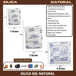 Silica gel Natural 1-5 gr untuk Dustbag kecil- Jumbo Penyerap Kelembapan