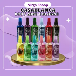 CASABLANCA Body Mist Cologne - Tersedia 2 Kemasan 50ml dan 100ml - Casablanca Parfum Femme Women / Homme Men - Virgo Shoop