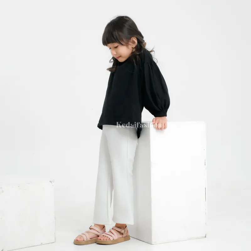Flare Pants Highwaist Anak Celana Cutbray Anak Scuba Premium 2,5 - 10 th 2