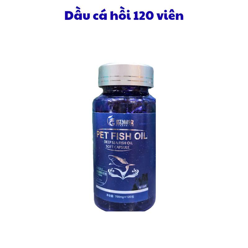 Dầu cá hồi nội địa trung 120v dành cho chó mèo Chăm sóc hông & khớp Vietnam