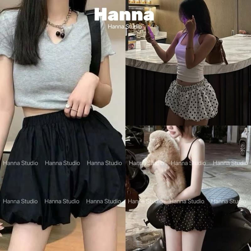 Quần short Bí Ngô quần đùi nữ cạp chun dáng bí hottrend