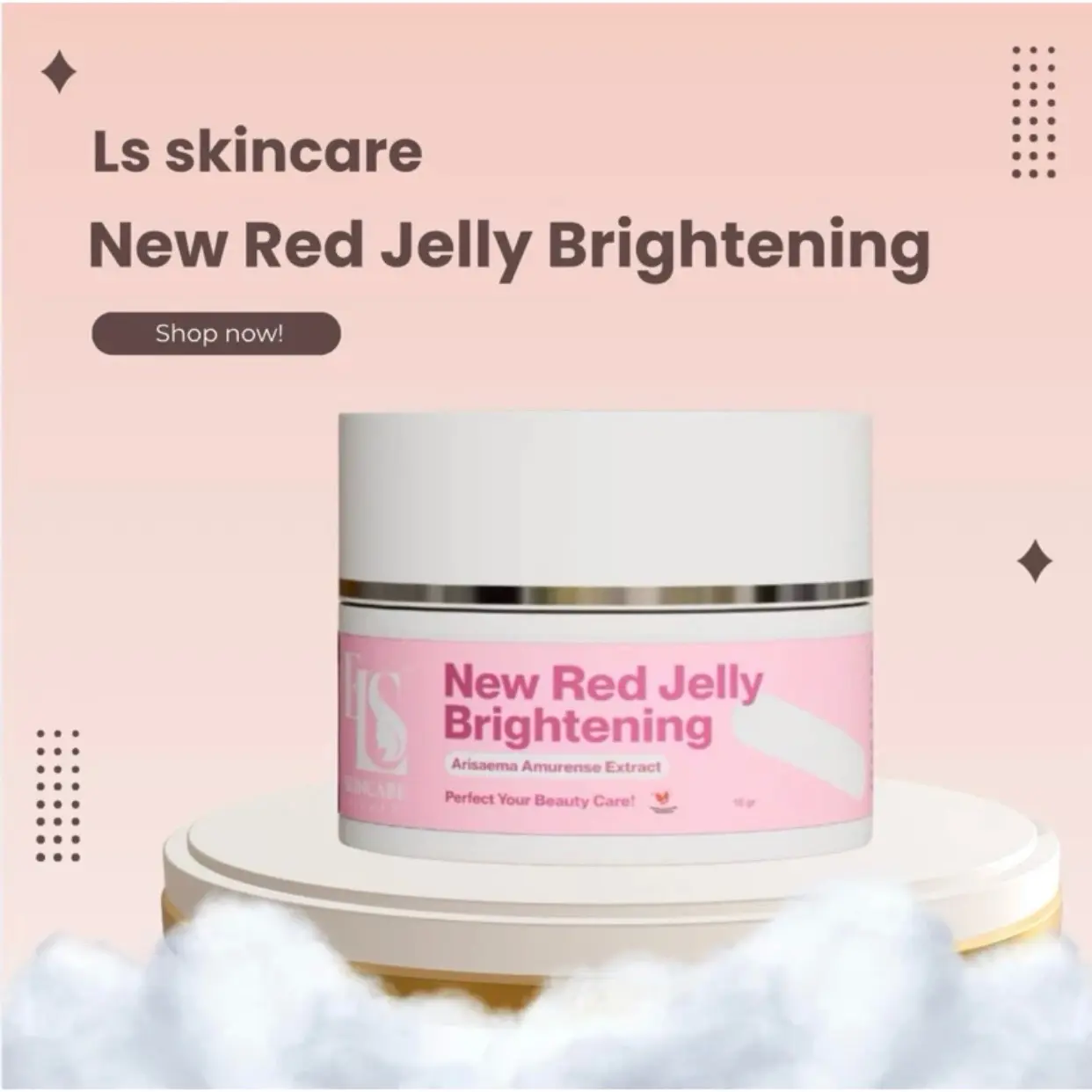 LS SKINCARE - NEW RED JELLY ALPHA ARBUTIN BRIGHTENING WHITENING BPOM