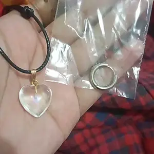 Korea Peach Heart Shaped Natural Stone Pendant Necklace Sweet Jade Love Y2K Necklace Black Rope Chain Untuk Kalung Wanita Dengan Pilihan Warna Cantik