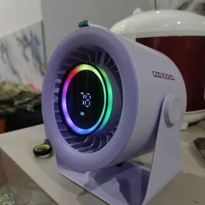 GOOJODOQ GFS008 High-speed Desktop Turbine Circulating Fan Kipas Angin Kipas Dinding Digital Display Adjustable Kipas Meja Kipas Dinding - Official.