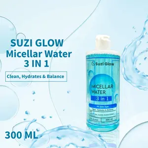 [ PROMO LIVE ] Suzi Glow Micellar Water 3 in 1 300ml untuk Semua Jenis Kulit Membersihkan Melembapkan & Menjaga Keseimbangan Kulit Bebas Alkohol Aman Setiap Hari