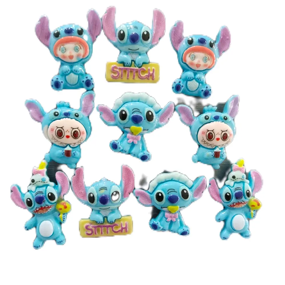 Magnet hiasan kulkas Stiich Blue Hadiah unik dekorasi aksesoris souvenir buah tangan . u. k. -+1cmx2,5cm.Bahan clay glossy mix magnet.