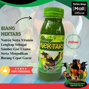 Biang Nektar hijau 140ml super by Penggacor Seketika Pakan Burung Pleci Kolibri Sogon