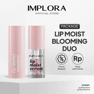 Implora Lip Moist Blooming Duo - Lip Moist Serum & Lip Moist Essence - Pelembab Bibir