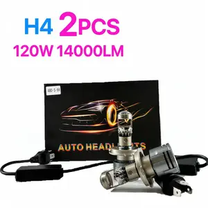 Y10D H4 Laser LED Lampu Depan mobil 2Pcs  HEADLIGHT H11/H7 HB3/HB4 120W  Fog Lamp  Cahaya Putih Sorot car