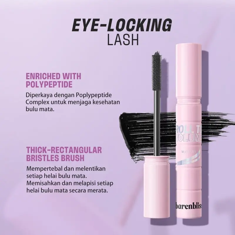 -kaheesha- BNB barenbliss Korean Roll To Volume Mascara, Roll To High dan Roll To Length 「Long Lasting Waterproof Smudgeproof」 2