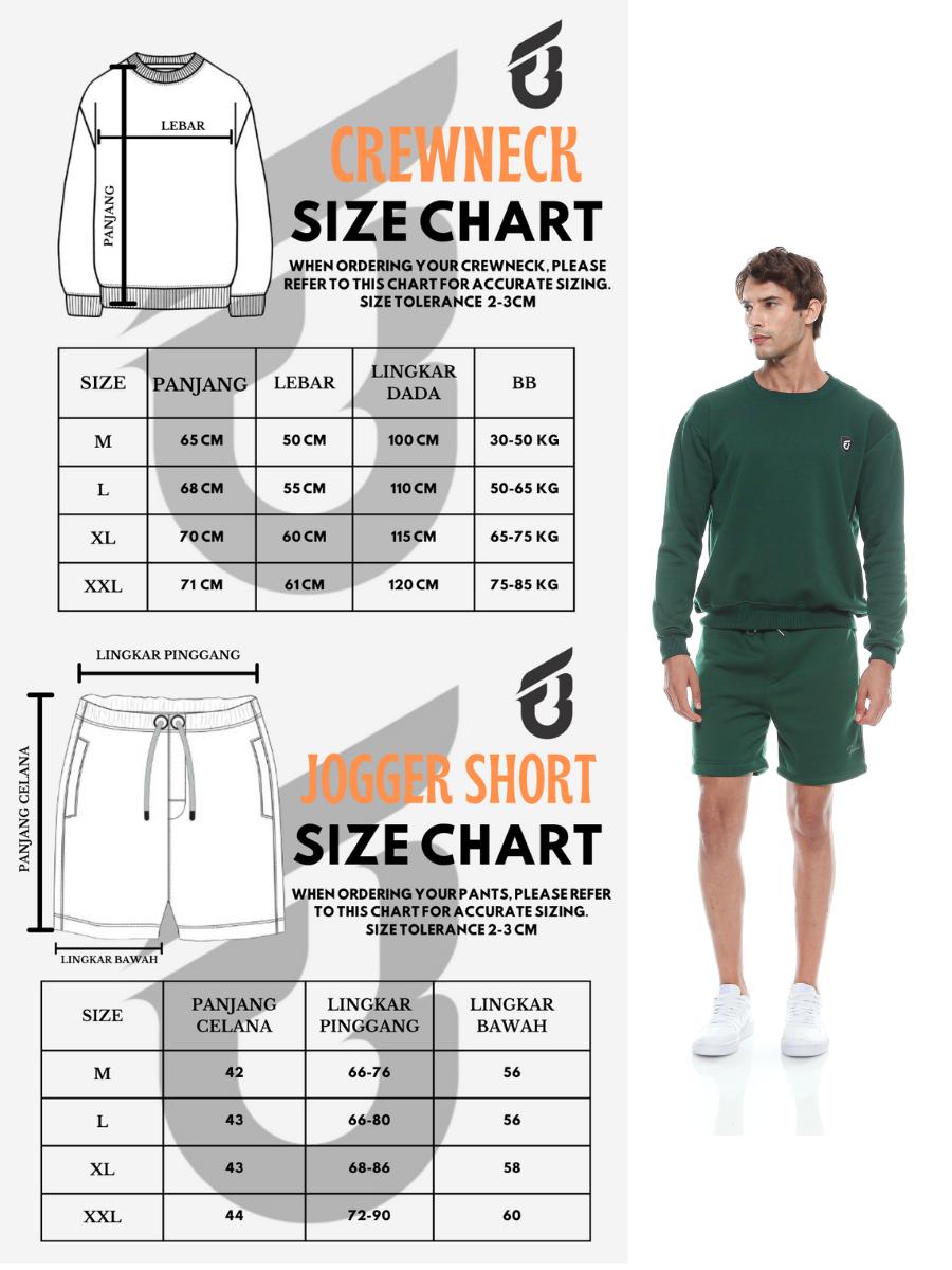 (Beli Lokal) V3 Satu Stel FUB Crewneck Broadshort Premium Unisex