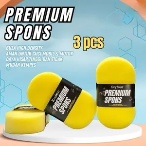 Spons busa premium / Promo 3 pcs spon busa untuk aplikasi pencucian pada kendaraan