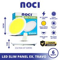 Gambar Noci Lampu LED Slim Panel [External Travo] Lampu Plafon Rumah 6-18 Watt Cahaya Kuning 3000K/Putih 6500K Super Terang Hemat Daya - 6 Watt Kuning dari Noci Lighting Kota Administrasi Jakarta Pusat 3 Tokopedia