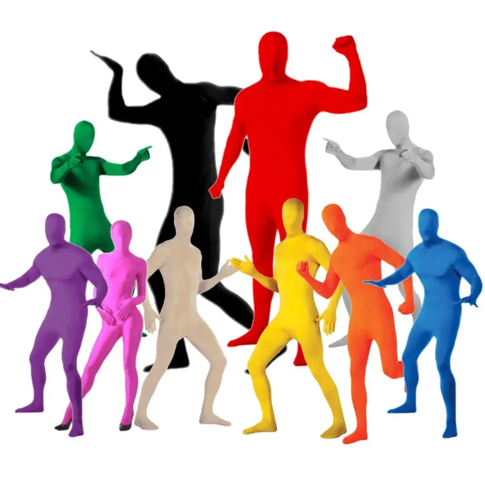 Áo choàng tàng hình Biểu diễn Zentai cho người lớn và trẻ em Bộ đồ liền thân Bộ đồ liền thân Trang phục Trang phục Bữa tiệc Bodysuit bó sát da nhiều màu