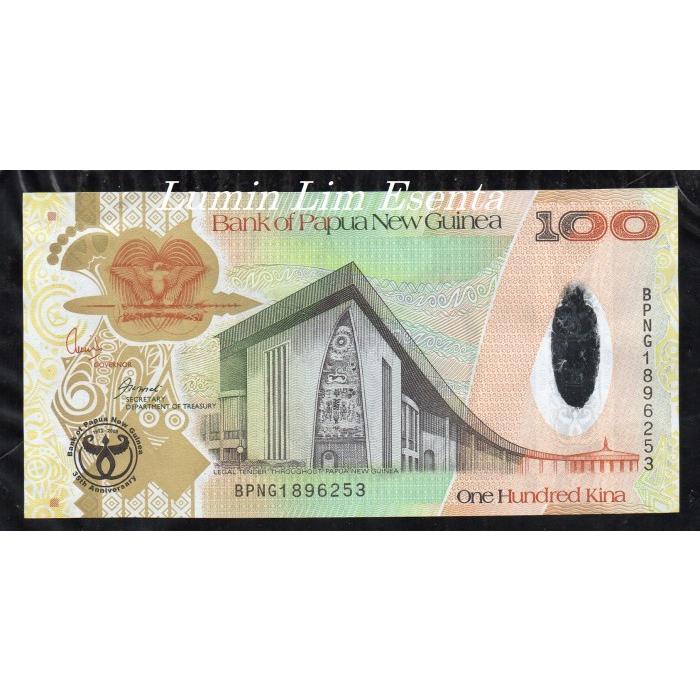 Terlaris BL 1347 Per 1 Lembar Papua 100 Kina Hybrit Unc COD 1