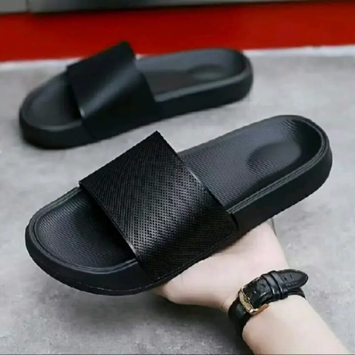 Sandal Selop EVA Karet Jaring Wanita Model Peria - Shoes Sendal Hitam kece 0