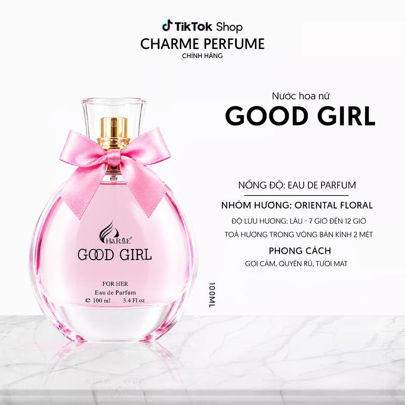 Nước hoa Charme Good Girl - Ngọt ngào, nữ tính, dễ chịu - Nước hoa nữ 100ml EDP