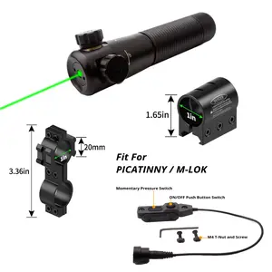 Hunting Laser Sight Green Red Dot Tactical Laser Scope Sight with Mount and Extend Switch