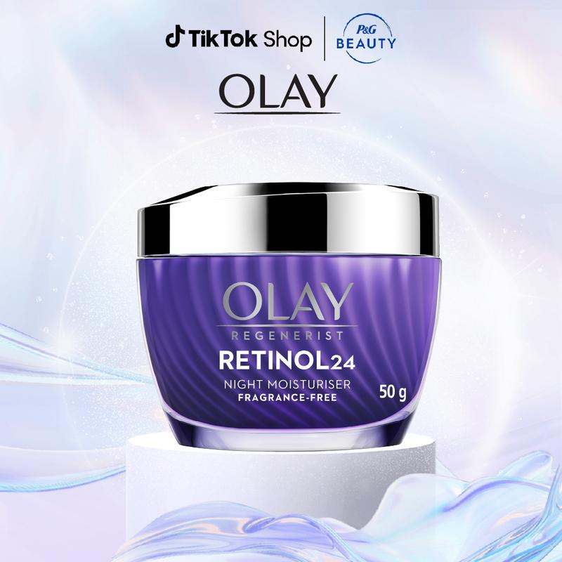 [Độc Quyền KOC] Kem Dưỡng Ẩm Ban Đêm OLAY RETINOL24 Giúp Trẻ Hóa Da & Mờ Nếp Nhăn 50G