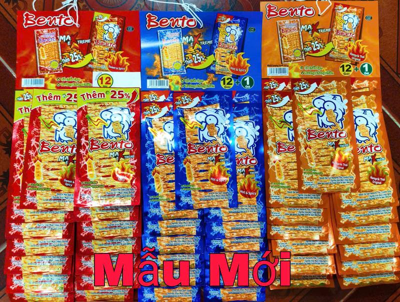  Mix 3 Vị  _ Combo 3 Dây Mực Bento 4g Mỗi Dây 13 Gói 