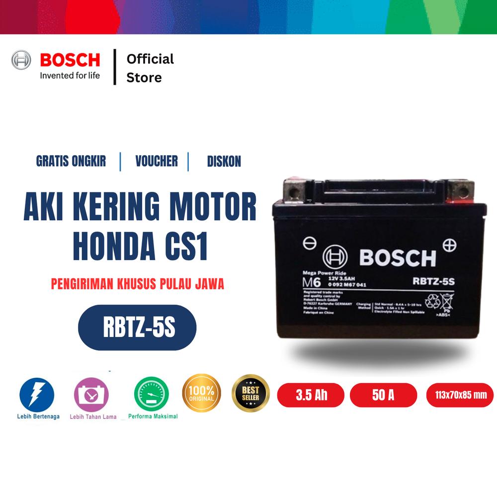 Bosch Aki Kering Motor Honda CS 1, CS One 2008-2009 - Maintenance Free - RBTZ-5S - Warna
