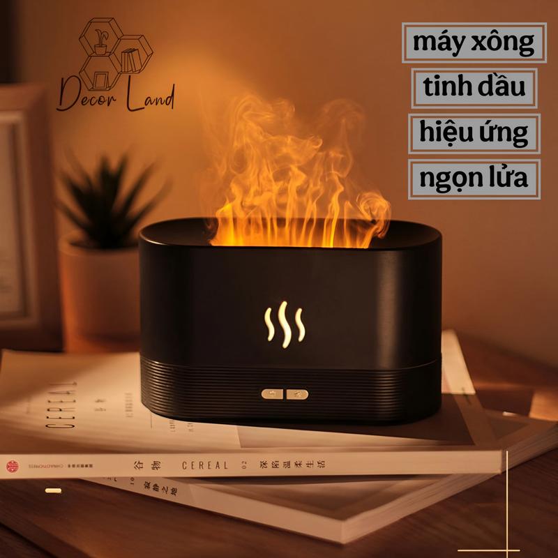 Máy xông tinh dầu hiệu ứng ngọn lửa siêu đẹp, khuếch tán, tạo ẩm cho phòng,…