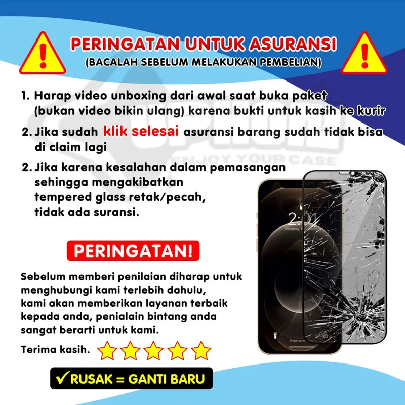 Tempered Glass Anti Spy Panda ESD Super Glass Glossy Hitam Full Screen For Samsung - uphon - Privacy 2